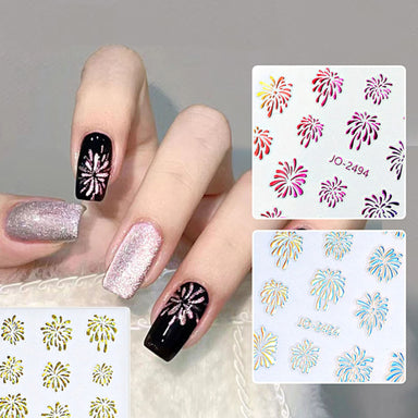 AUDEYA 2 Sheets Nail Art Adhesive Stickers with Nails India | Ubuy